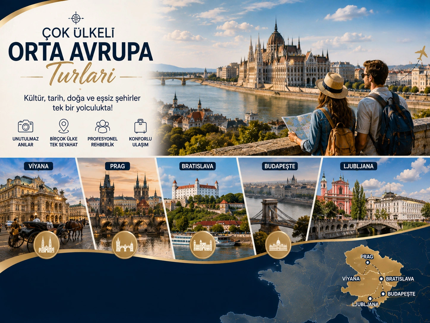 Çok Ülkeli Orta Avrupa Turları